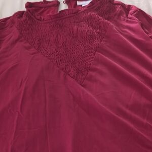 LuLaRoe Red Blouse- Clara